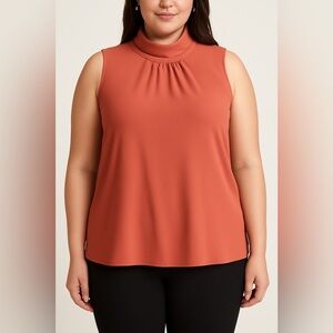 Apt. 9 Coral Sleeveless Blouse
